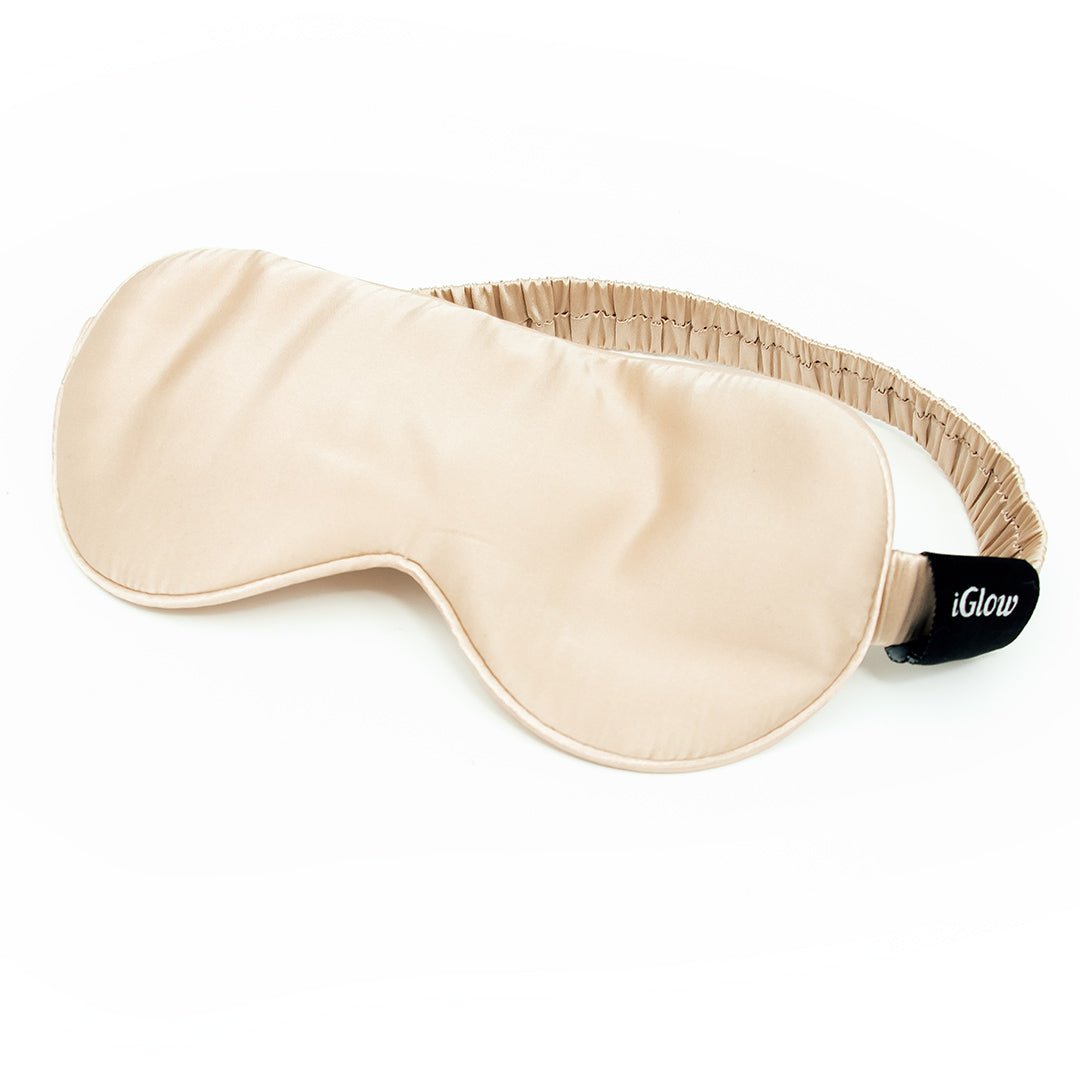 iGlow Silk Sleep Mask - Sovemaske, Champagne (sjampanje) - iGlow.no