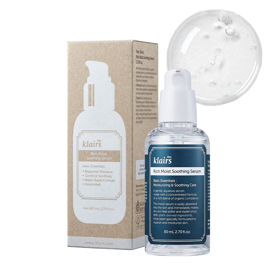 Klairs Rich Moist - Soothing serum, 80ml - iGlow.no